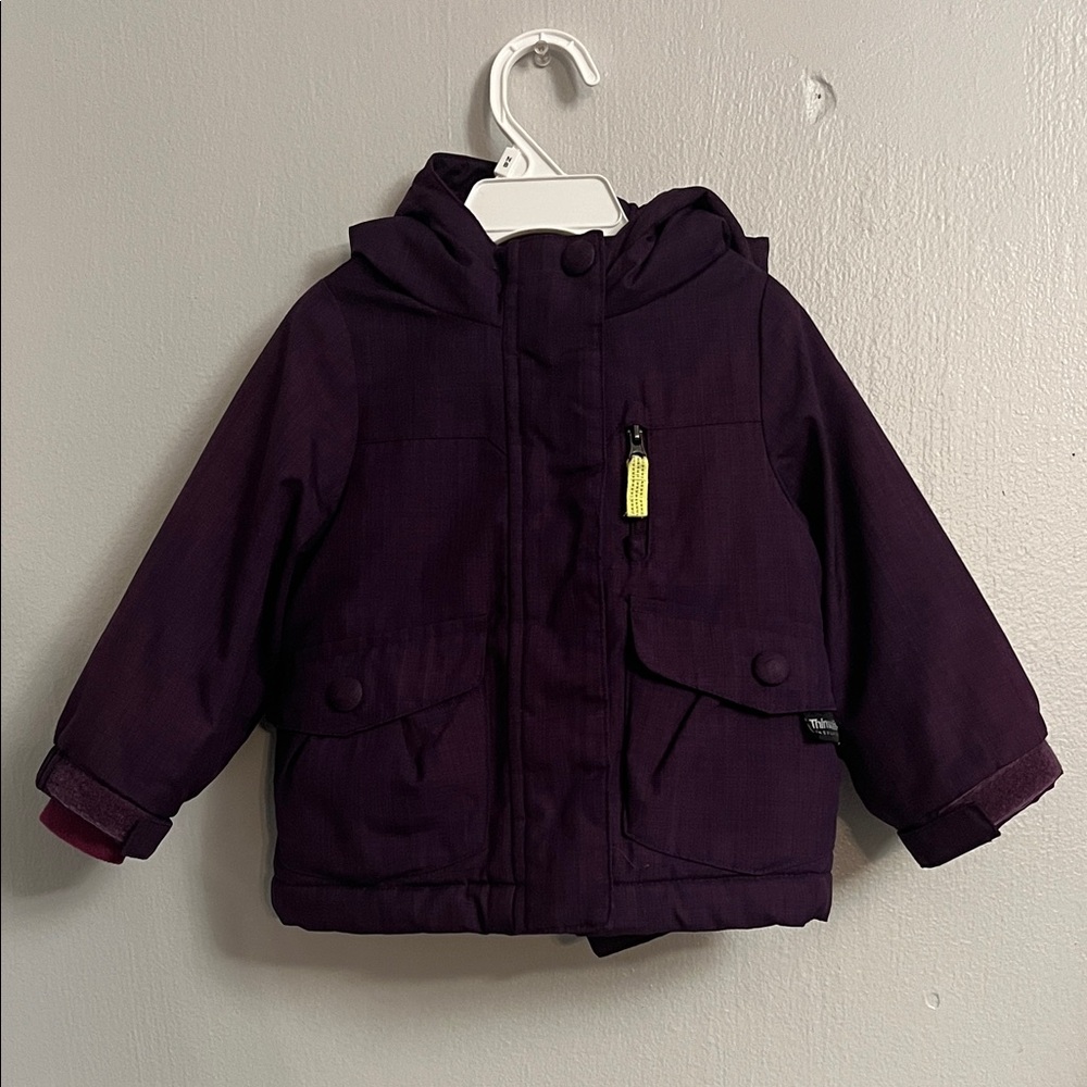 Cherokee Dark Purple Kids Puffer Jacket
